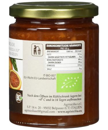 Agrisicilia Sicilian Blood Orange Jam - Pack of 6 (6 x 360g) | Premium International Shipping - Buy Online on GoSupps.com
