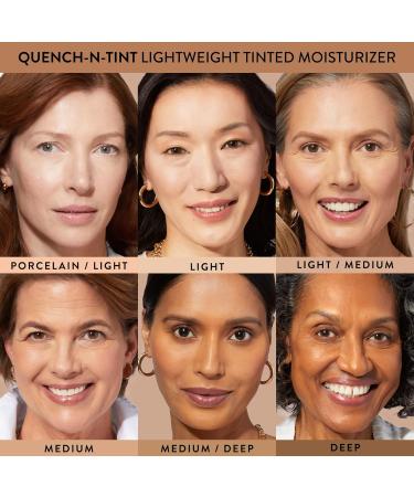 LAURA GELLER NEW YORK Quench-n-Tint Tinted Moisturizer - Sheer to Light Buildable Coverage - Natural Glow Finish - Lightweight Formula with Hyaluronic Acid 01 Porcelain/Fair 1.76 Fl Oz (Pack of 1) 00 Porcelain/Fair - Buy Online on GoSupps.com