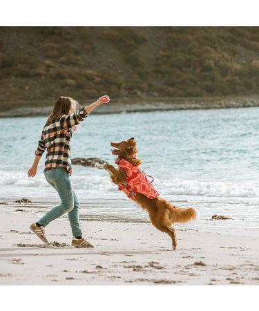 Hurtta LifeSavior ECO Dog Life Jacket | Recycled Polyester Buoyancy Aid | Red 20-40 kg - Buy Online on GoSupps.com