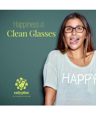 Calyptus Lens Cleaner Spray Kit - 8oz + 6 Microfiber Cloths | Plant Based & USA Made | Alcohol-Free, Unscented | Safe for All Lenses | Camera, Eyeglass, Glasses Cleaning - 7 Piece Set - Buy Online on GoSupps.com