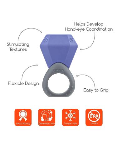 Innobaby Teethin' Smart Birthstone Ring Teether - February Amethyst - Buy Online on GoSupps.com