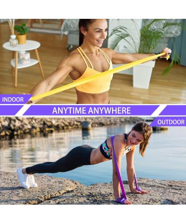 GIEMIT Fitness Bands Set - Latex-Free Sports Training Bands for Yoga Pilates Strength & Physiotherapy - International Shipping Available - Buy Online on GoSupps.com