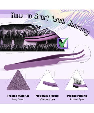 Lash Extension Kit F01 - 144 PCS Ultralight Eyelash Clusters & Tools | DIY Ultra-Soft False Eyelashes 8-18mm - Buy Online on GoSupps.com