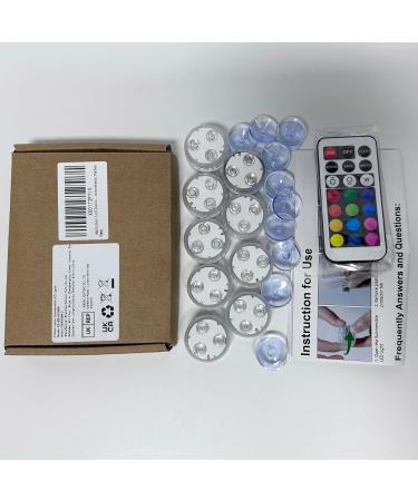 Daphomeu Mini Underwater LED Lights - Waterproof RGB Lights for Aquarium Pool Garden Wedding & Christmas Decor with Remote Control - Buy Online on GoSupps.com