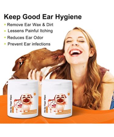 Kulloomii Earring Finger Pads for Dogs & Cats - 100 Pieces Ear Cleaner for Pet Hygiene & Care - Buy Online on GoSupps.com