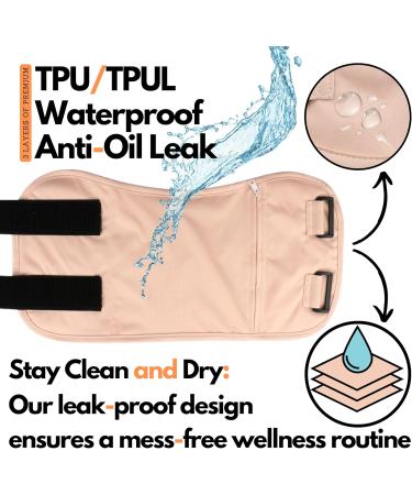 VAIRES Organic Castor Oil Pack Wrap for Liver Detox | Reusable & Adjustable | Anti Oil Leak | International Shipping - Buy Online on GoSupps.com