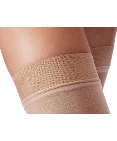 Jobst Relief Thigh High Compression Stockings 30-40mmHg - Closed Toe, Silicone Band, Large Beige - Buy Online on GoSupps.com