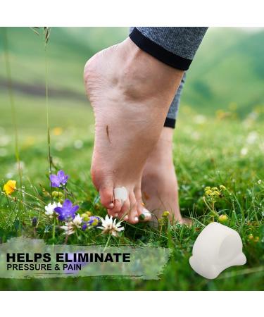 Mars Wellness Gel Toe Separator & Spacers - Bunion & Hammer Toe Corrector - 4 Pack - Small - White - Buy Online on GoSupps.com