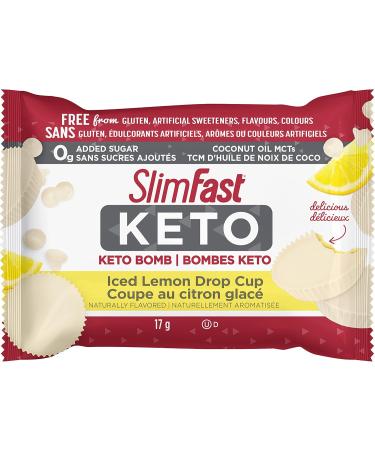 Slim-Fast Keto Bomb Snacks 14x17g Iced Lemon Drop Cups Per Box 238 Grams Ice Lemo Cup 238 Grams & Keto Bomb Snacks 14x17g Chocolate Peanut Butter Cups Per Box 238 Grams Bomb Snacks + Bomb Snacks - Buy Online on GoSupps.com