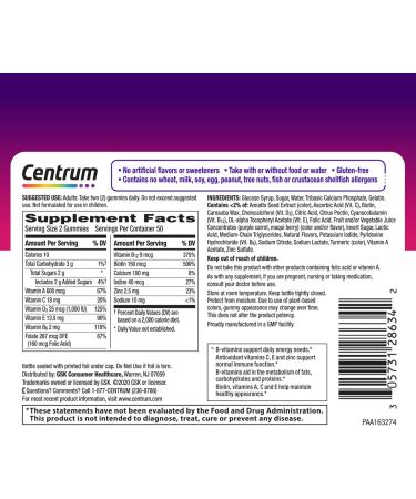 Centrum Women's Multigummies: Assorted Fruit 100 Gummies | Buy Online - Buy Online on GoSupps.com