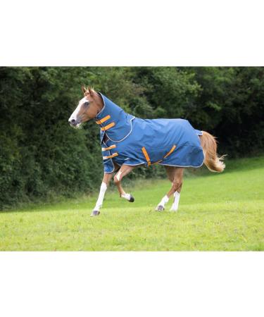 Shires Tempest Original Lite Turnout Rug & Neck - Teal Teal 6ft0