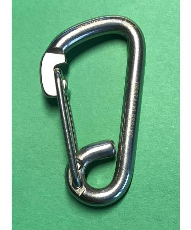 4pcs Stainless Steel 316 Spring Hook Carabiner 1/4 (6mm) Marine Grade Safety Clip - Buy Online on GoSupps.com