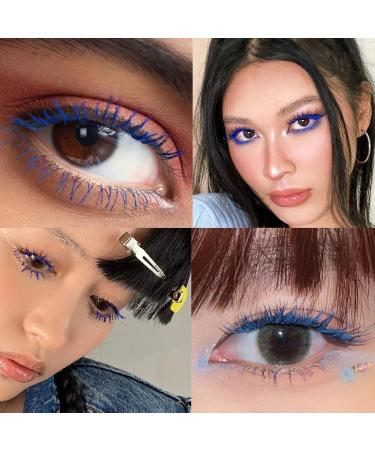 5D Blue Fiber Mascara with Comb for Long Lasting, Thick Lashes - Smudge-Proof and Curling - Perfect for Halloween and Christmas - Buy Online on GoSupps.com