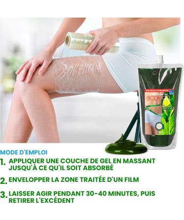 Green Tea & Spirulina Slimming Massage Anti-cellulite Wrap Gel 400ml - Buy Online on GoSupps.com
