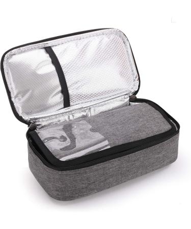 ALLCAMP Insulin Cooler Travel Case - Diabetic Medication Cooler with 4 Ice Pack - Portable & Reusable Grey - Medium Size - Buy Online on GoSupps.com