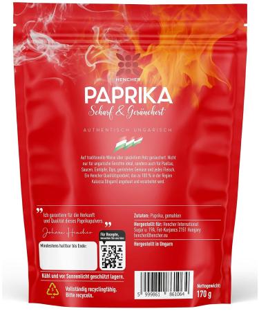 Buy Smoked Paprika Rose 170g - Authentic Hungarian Spice from Kalocsa - Sharp & Smoky Flavor in Aroma Packaging - Buy Online on GoSupps.com