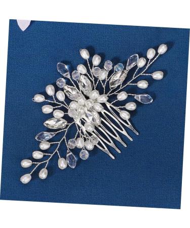 FRCOLOR Bridal Pearl Comb Barrettes for Hair Tiara for Headpiece for Women Rhinestone Hair Accessories Wedding Hair Clips Bridal Tiara Rhinestone Wedding Dress Bride Hair Comb - Buy Online on GoSupps.com