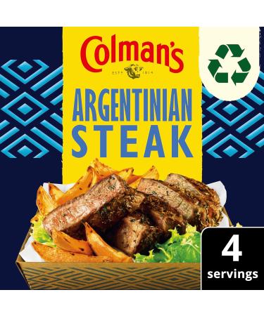 Colman's Big Night In Argentinian Steak Recipe Mix perfect with sweet potato wedges for a takeaway-style family meal 21 g - Buy Online on GoSupps.com