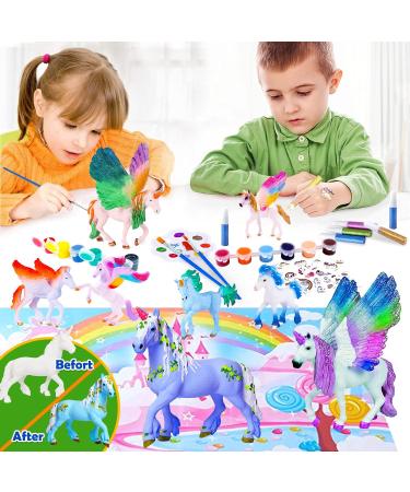 MOISO Paint Your Own Unicorn Painting Kit - Unicorn Paint Craft for Girls | Arts and Crafts for Kids Ages 4-9 | Unicorn Party Favor & DIY Art Supplies - Buy Online on GoSupps.com