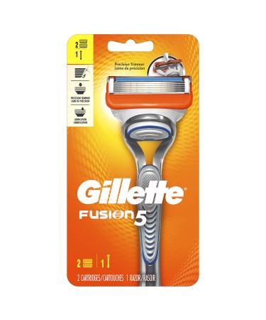 Gillette Fusion5 Men's Razor Handle + 2 Blade Refills HANDLE + 2 REFILLS