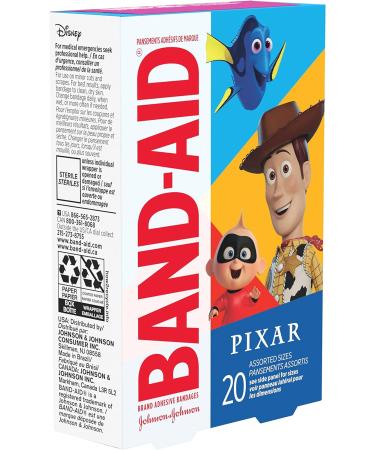 Band-Aid Disney/Pixar Mashup Characters Bandages - Assorted 20 ct - Buy Online on GoSupps.com
