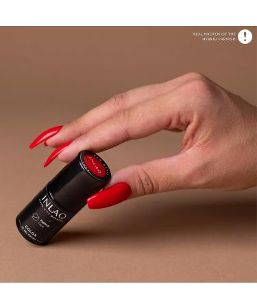 INLAQ HEMA Free UV Nail Polish Red Devil 6 ml - gel nail polish free of HEMA - gel polish UV varnish in different UV LED gel colours 24 - Red Devil - Buy Online on GoSupps.com