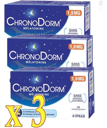 Chronodorm 1.9 mg - New Dosage - Helps to Reduce Time to Sleep - Pack of 3 Months - 3 x 30 Comp Sublingual - Buy Online on GoSupps.com
