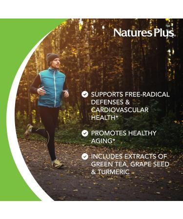 NaturesPlus Herbal Actives Resveratrol Extended Release - 60 Tablets - Vegetarian Gluten Free - 30 Servings 60 Count (Pack of 1) - Buy Online on GoSupps.com