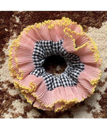 blispring Vintage Lace Hair Scrunchies ThickUpdo Oversized Hair Scrunchy Elegant Donuts Hair Rope Scrunchy Women Ponytail Holder - Buy Online on GoSupps.com