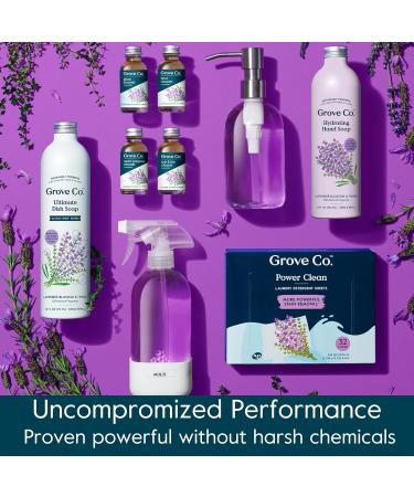 Grove Co. Lavender & Thyme Hydrating Gel Hand Soap Refills - 3 Pack, 100% Natural Plastic-Free Liquid Cleaner Set, Leaves Hands Soft and Clean - 13 Fl Oz - Buy Online on GoSupps.com