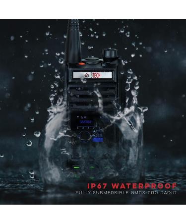 BTECH GMRS-PRO Waterproof Two-Way Radio with Bluetooth, GPS & GMRS Repeater Capabilities - Dual Band Receiver for Long Range Communication - Buy Online on GoSupps.com