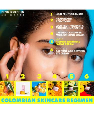 Retinol Night Cream for Face - Age-Defying Moisturizer | Hydrate Regenerate & Boost Collagen - Premium Colombian Skin Care 1oz - Buy Online on GoSupps.com