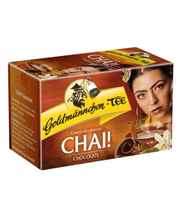 Goldm nnchen Goldm nnchen Gold Man Chai Tea. Chocolate Spices with Rooibos Bos Tea Chocolate Vanilla Flavor 20 Tea Bags