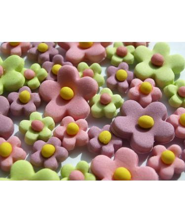 24x Blossoms Sugar Flowers - Easter Edible Fondant Cupcake Cake Toppers Spring Party - Buy Online on GoSupps.com