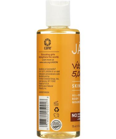 JASON Vitamin E Body Oil 4 oz. (Pack of 3) - All Over Nourishment Formula - Buy Online on GoSupps.com