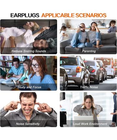 Silicone Ear Plugs for Sleep with Compact Case - Noise Cancelling & Reusable - Perfect for Snoring, Work, Concerts - White - Buy Online on GoSupps.com