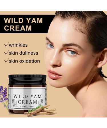Organic Wild Yam Cream | Natural Night Sweats Relief | Deep Moisturizing for Hormone Balance | 2 oz/60g - Buy Online on GoSupps.com