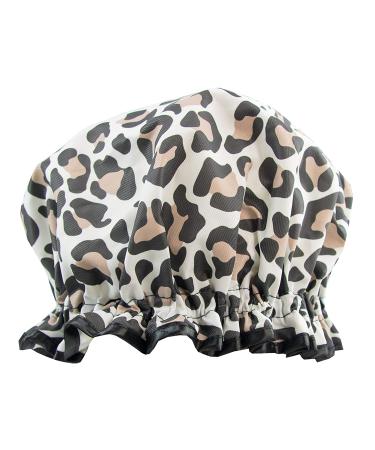 Vintage Cosmetic Co. Leopard Print Shower Cap | Stylish & Durable | 1 Count - Buy Online on GoSupps.com