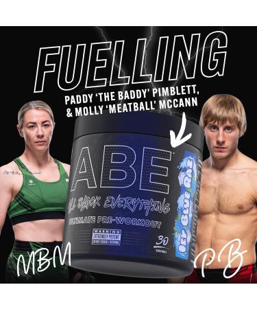 Applied Nutrition ABE Pre Workout Powder - Candy Ice Blast (375g) - Energy & Performance Boost with Citrulline, Creatine, Beta Alanine - 30 Servings - Buy Online on GoSupps.com