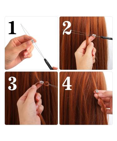 WLLHYF 10-Piece Hair Extension Loop Needle Threader Set - Hair Extension Tools for Micro Rings, Nano Beads, Styling, and Feather Extensions - Buy Online on GoSupps.com