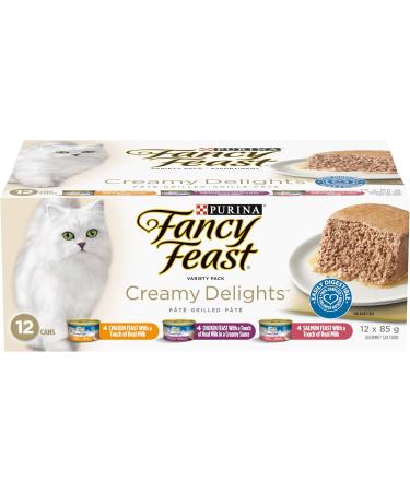 Fancy Feast Wet Cat Food | Shrimp Trio Variety Pack + Creamy Delights Variety Pack - Buy Online on GoSupps.com