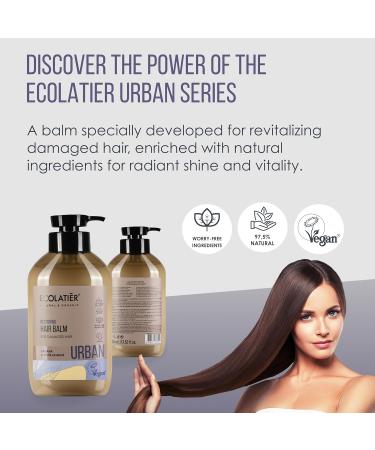 Natural Hair Restoration Balm with Argan Oil - Vegan Sulfate-Free Deep Conditioner for Dry Damaged Hair - 97.5% Natural Hydrating Formula - Buy Online on GoSupps.com