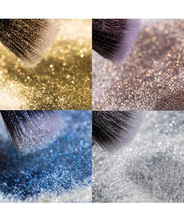 Paramiss Holographic Glitter Makeup Set - 4 Colors (Gold Silver Blue Pink) - 10g for Nails Lip Gloss & Eyeshadow | International Shipping Available - Buy Online on GoSupps.com