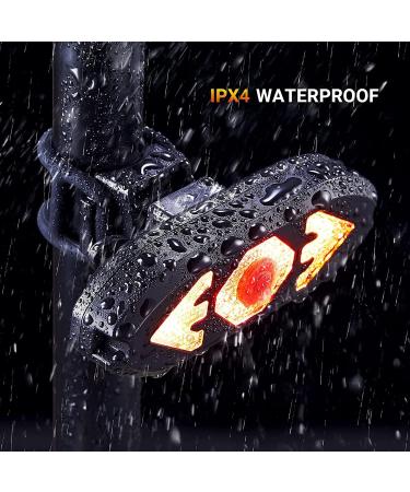 Wireless Remote Bike Tail Light w/ Turn Signals | USB Rechargeable & Waterproof Cycling Taillight for Night Safety - Buy Online on GoSupps.com
