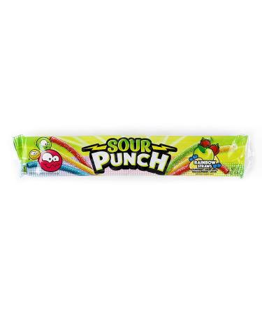 Sour Punch Straws  Rainbow Fruit Flavors  Chewy Sweet & Sour Candy  2oz Tray (24 Pack) - Buy Online on GoSupps.com