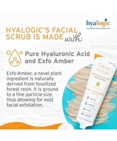 Hyalogic Episilk Facial Scrub - Gentle Exfoliating Face Wash with Hydrating Hyaluronic Acid | Daily Deep Cleanser & Makeup Remover - 130g - Buy Online on GoSupps.com