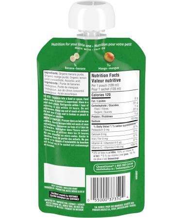 Nestle Gerber Nestle Gerber Organic Puree Banana Mango 128ml Pouch - Buy Online on GoSupps.com