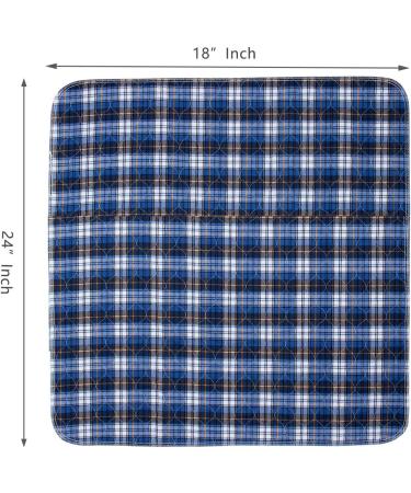 Non-Slip Washable Bed Pads for Incontinence - 18x24 (3 Pack) Waterproof for Kids, Adults, Dogs - Buy Online on GoSupps.com