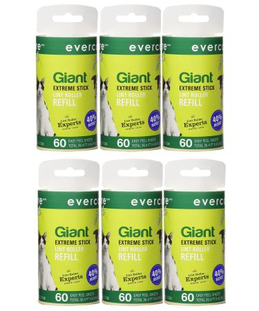 Evercare Giant PET Hair Roller REFILL - 6 Pack