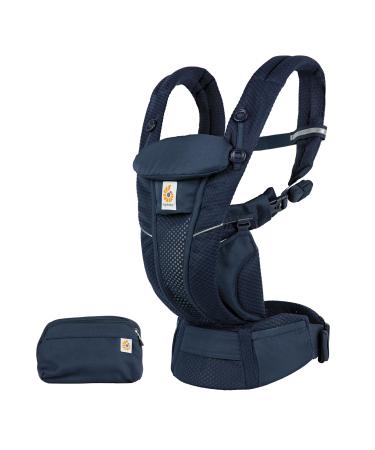 Ergobaby omni breeze baby carrier for newborns from birth to 20kg 4 positions softflex mesh ergonomic baby bump carrier back carrier Baby carrier bag midnight blue omni breeze midnight blue